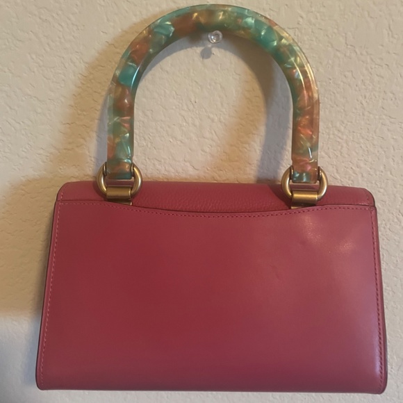 ONE OF A KIND coach tabby handle bag resin handle metallic pink - Picture 3 of 8